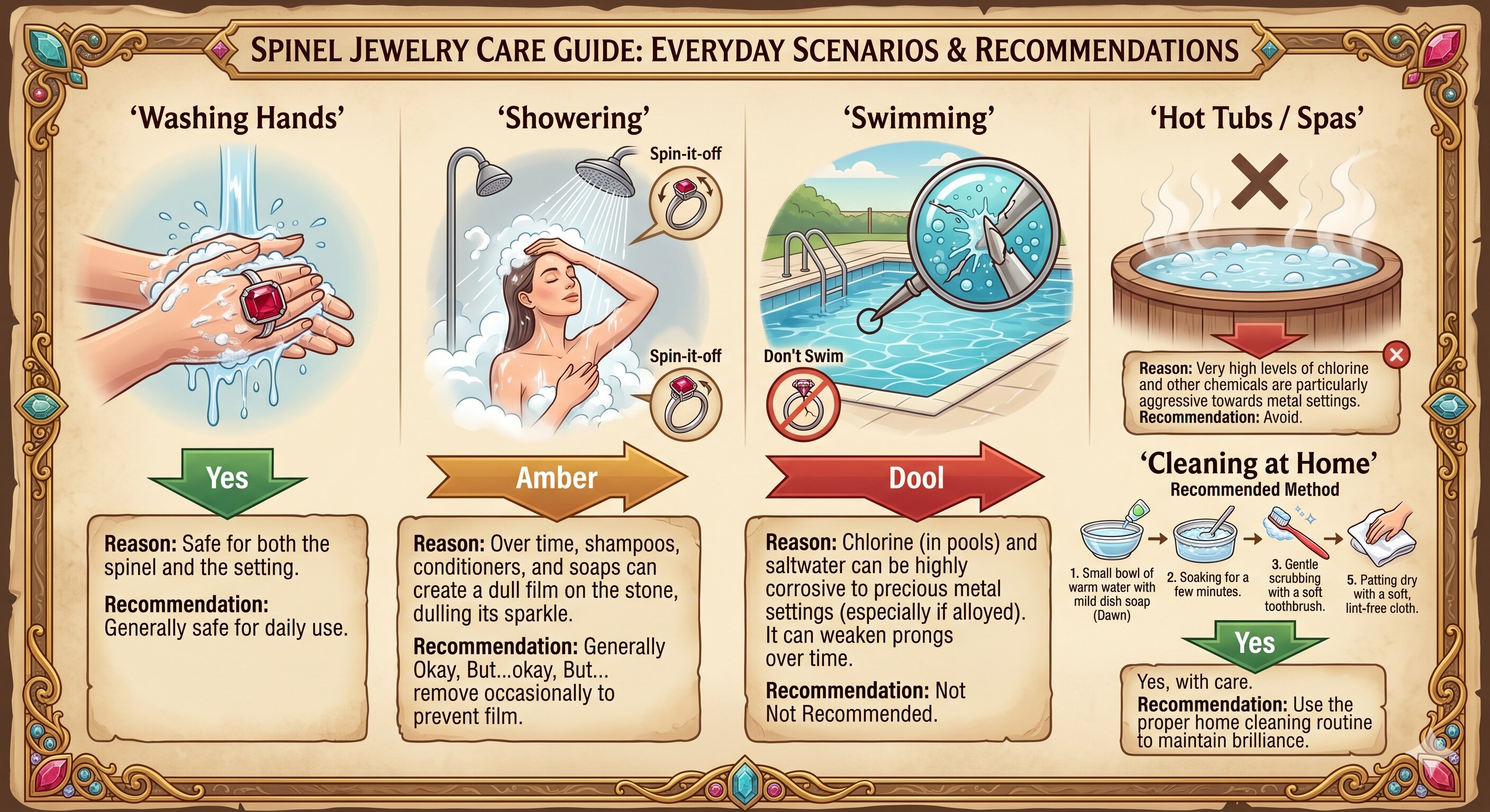 spine jewelry care guide